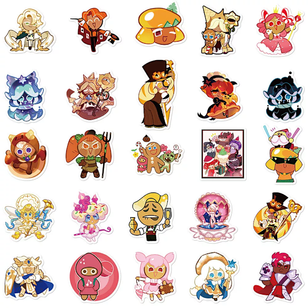 50st Cookie Run Kingdom Game Character Stickers iOS Android Phone Laptop Ipad