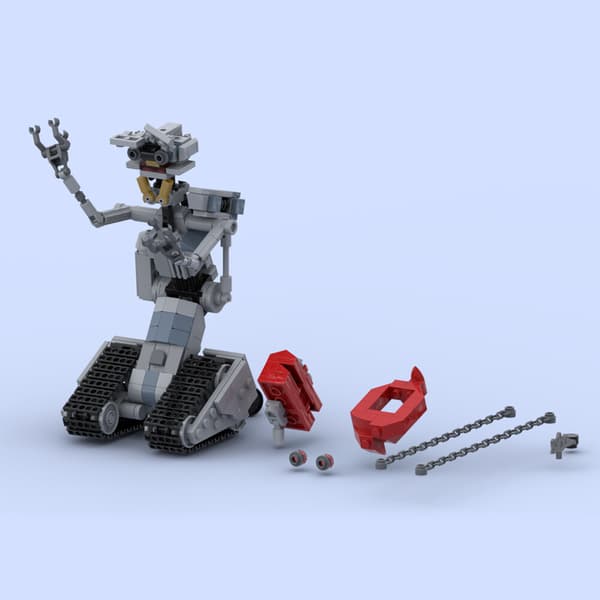 Johnny 5 Robot Byggklossar Set Filmfigurer Modell MOC Klossar Leksaker Barn Present