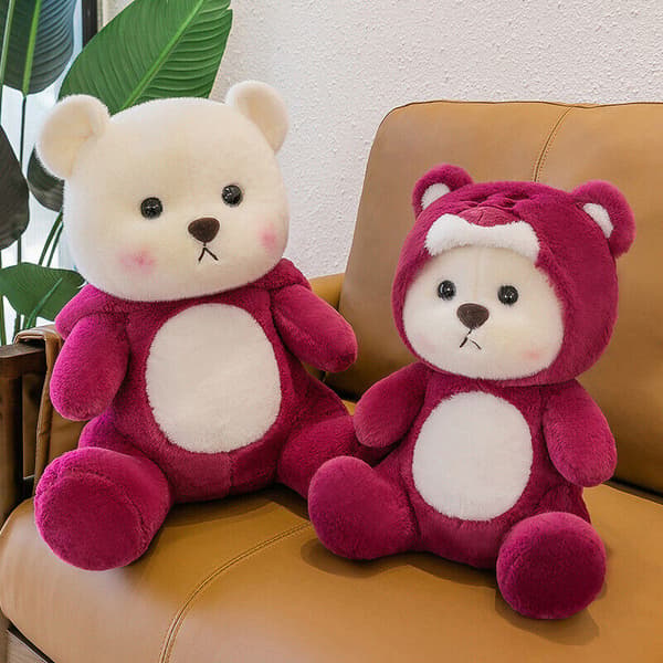 Teddy Tales Bear Cosplay Lotso Plyschdockor Fyllda leksaker Heminredning Barnpresent 40cm/15.75in