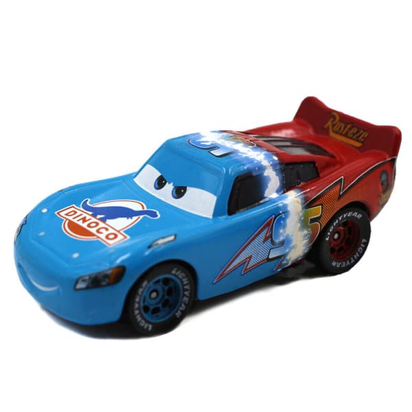 Disney Pixar Bilar Och Plan Lot Blixten 1:55 Diecast Modell Leksaker Gåva Lös Bil McQueen-Half Dinoco