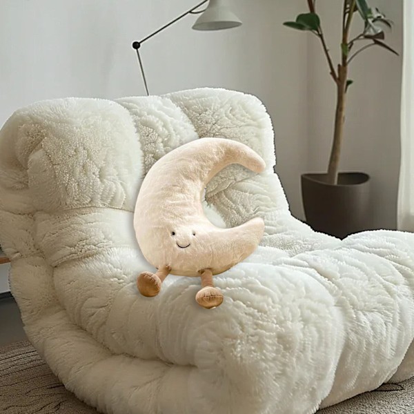 NYA Jellycats Söta Plysch Rolig Kudde Djur Måne Sol Kudde Mjuk Plysch Leksak Gåva Moon  30cm