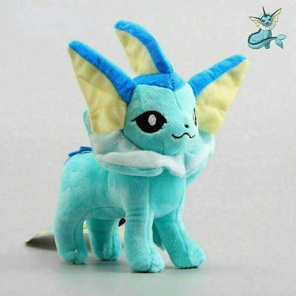 NYTT 7 Evolution av Eevee Plyschdocka Set Eeveelution Stående Mjuk Leksak Gåvor 9pcs