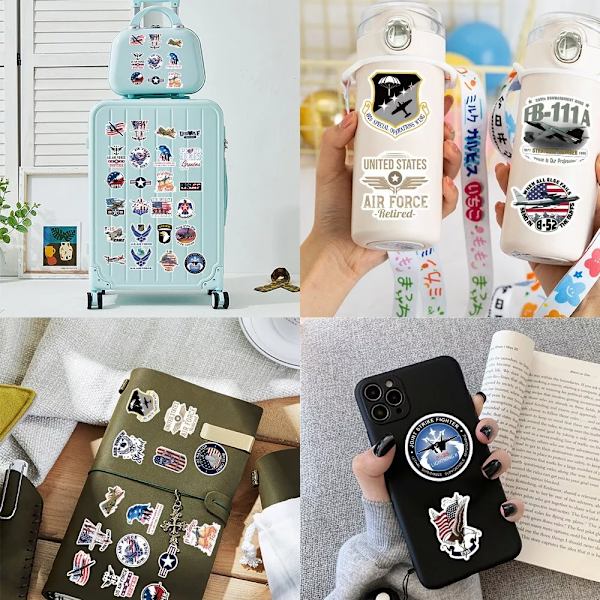 50X U.S. Air Force USAF Naval Aviator Fighter Aircrafts Stickers Scrapbook Phone