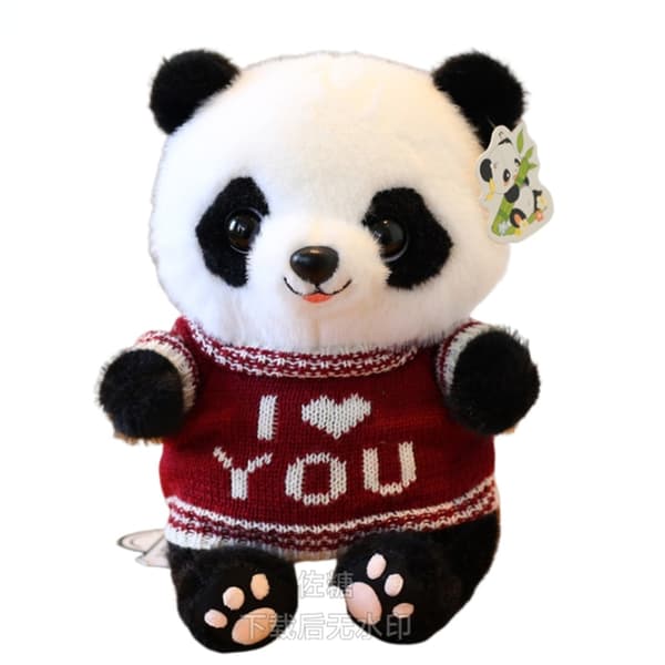 Panda Dockor, Mjuka Gosedjur Plyschleksaker Alla Hjärtans Dag Dekor Gåvor Penguin plush doll