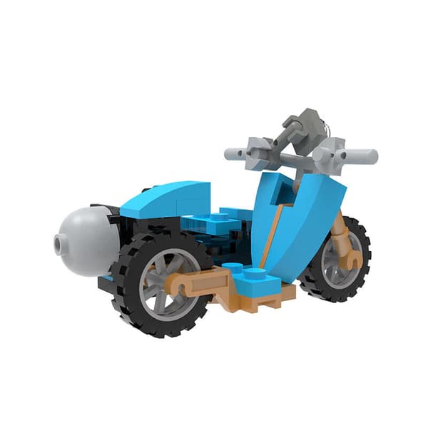 Moc Magic Film Hagrided Mini Motorcykel Byggklossar Bilmodell Barnklossar
