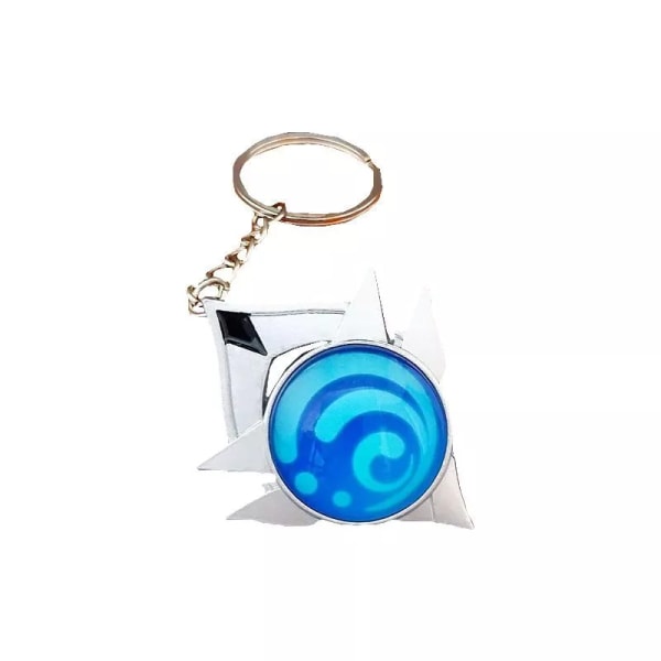 Genshin Impact Seven Elements Nyckelring Geo Anemo Electro Dendro Hydro Pyro Cryo 22