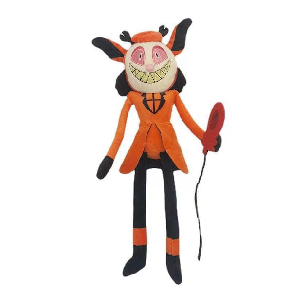 Hazbin Hotel Alastor Anime plyschleksak stoppade docka mjuk figur julpresent Dark orange style