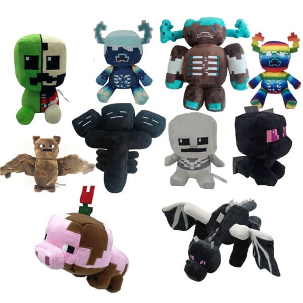 My-World MINECRAFT Creeper Enderman Fyllning Överdimensionerad Docka Gåvor Plysch Mjuka Leksaker 25cm Warden