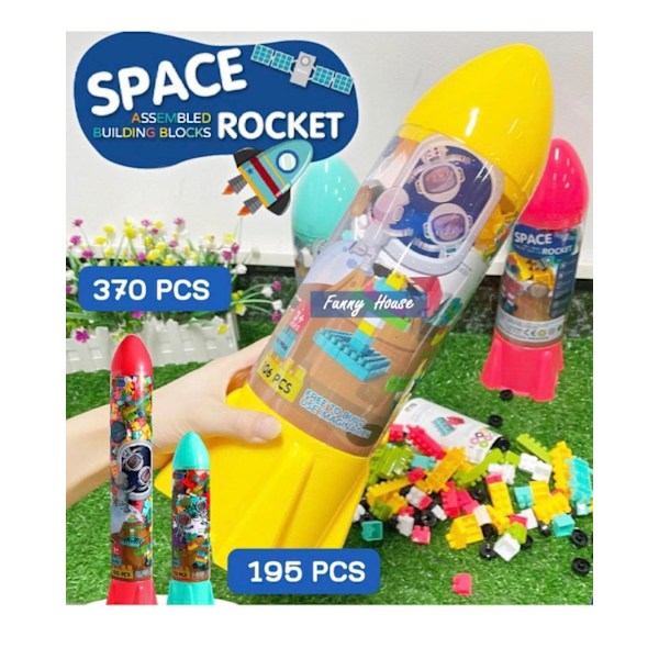 Rymd Byggklossar För Barn Pedagogisk Konstruktionsleksak Set med 150/100 st 330 Pcs Building Block
