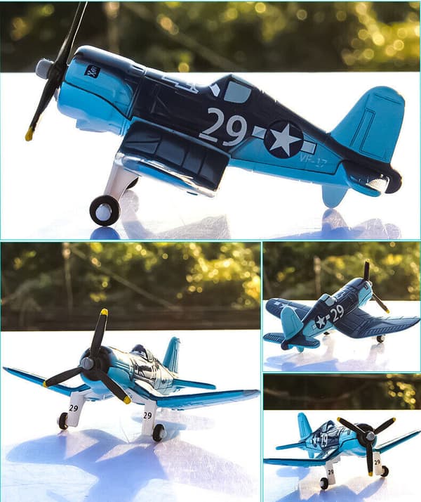 Disney Pixar Planes NO.29 Captain Diecast Movie Model Toy Plane Barnpresenter