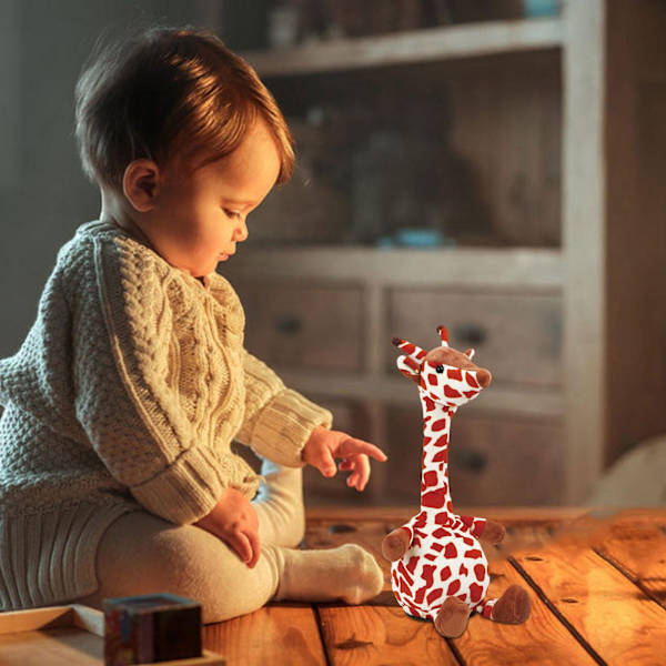 Giraffe Plysch Talking Giraffe Repeterar vad du säger Shaking Head Electric
