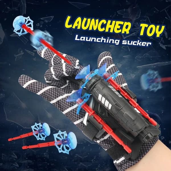 Spiderman Web Shooter Leksak för Barn Cosplay Launcher Spider Silk Handske Handledslansering Red Glove