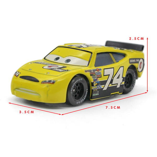 Disney Pixar Bilar Och Plan Lot Blixten 1:55 Diecast Modell Leksaker Gåva Lös Bil No.74