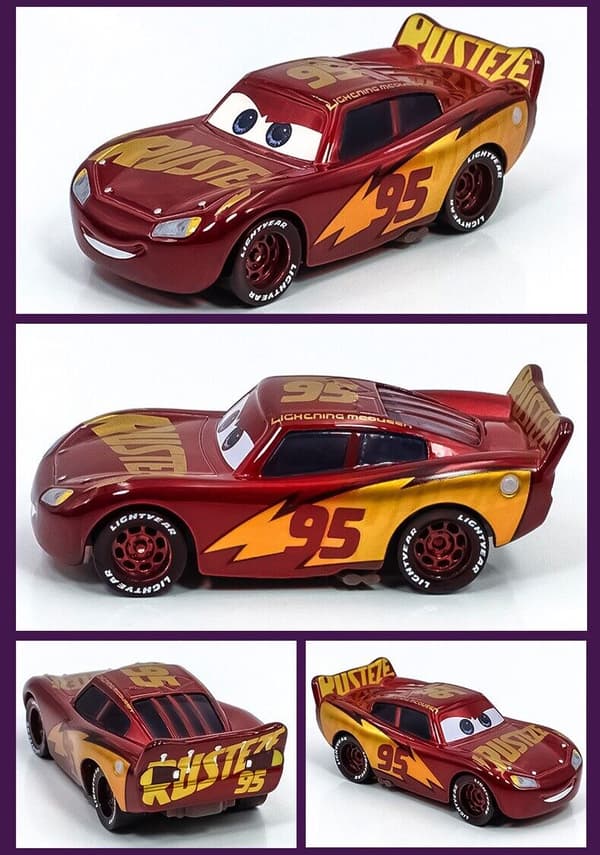 Disney-Pixar Cars Wine Red Third Generation McQueen 1:55 Diecast Model Car Toy