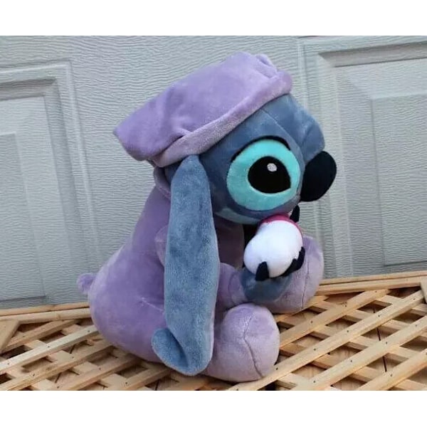 Lilo och Stitch Stitch i pyjamas som håller Scrump mjölkflaska Ohana Plysch mjuk leksak