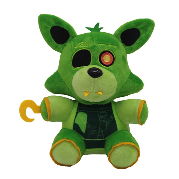 2 st FNAF Plyschleksaker Pirat Foxy Röd Grön Plyschdocka för Pojke Flicka Plysch Present Set leksak mjuk