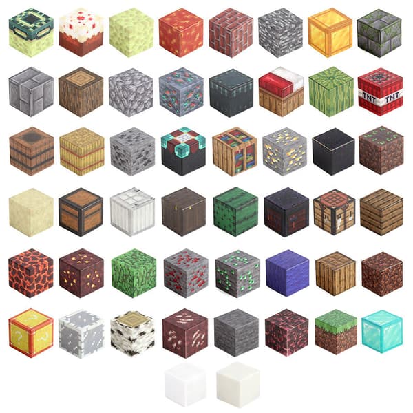 Rikt utbud av magnetiska block Minecraft-kuber DIY byggleksaker set 100 delar 43 furnace_front