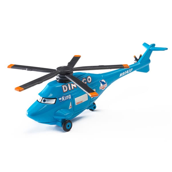 Disney Pixar Bilar Och Plan Lot Blixten 1:55 Diecast Modell Leksaker Gåva Lös Bil Dinoco Helicopter