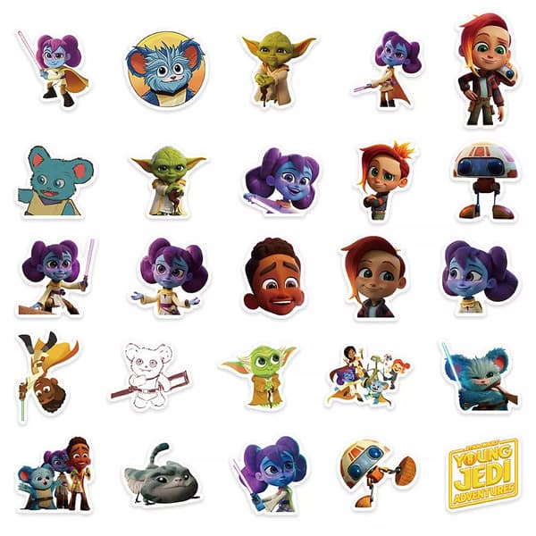 50X Star Wars Young Jedi Adventures TV ids Tonåringar Scrapbook Graffiti Stickers
