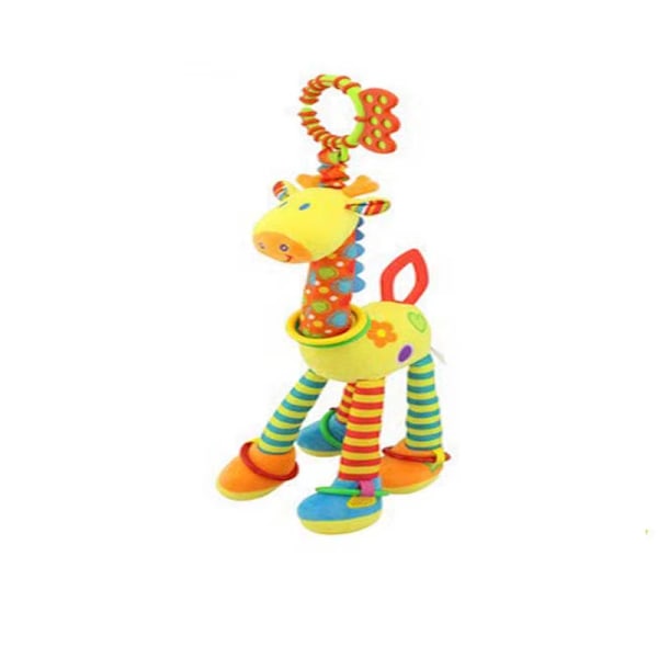 Mjuk Giraff Djur Handbjällror Skallror Plysch Spädbarn Småbarn Bil Säng Hängande Leksak B 2