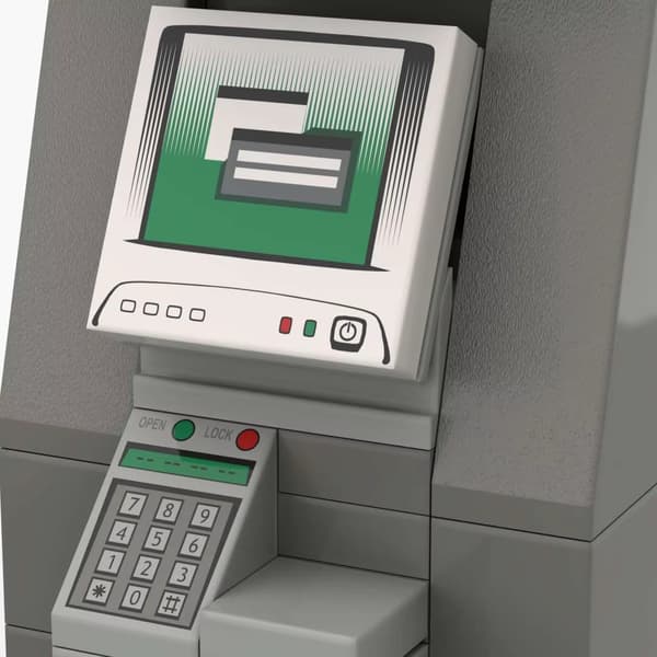 MOC Modell Bankomat Kontantautomat Byggklossar DIY Delar Stad