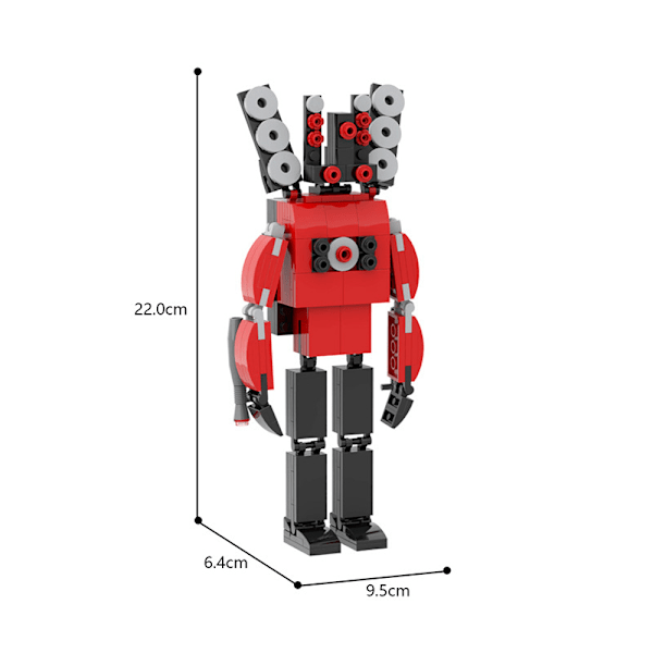 Skibidi Toalett Byggklossar Leksaker Titan man Kameraman Talman Klossar Leksaker Titan Soundman 189pcs