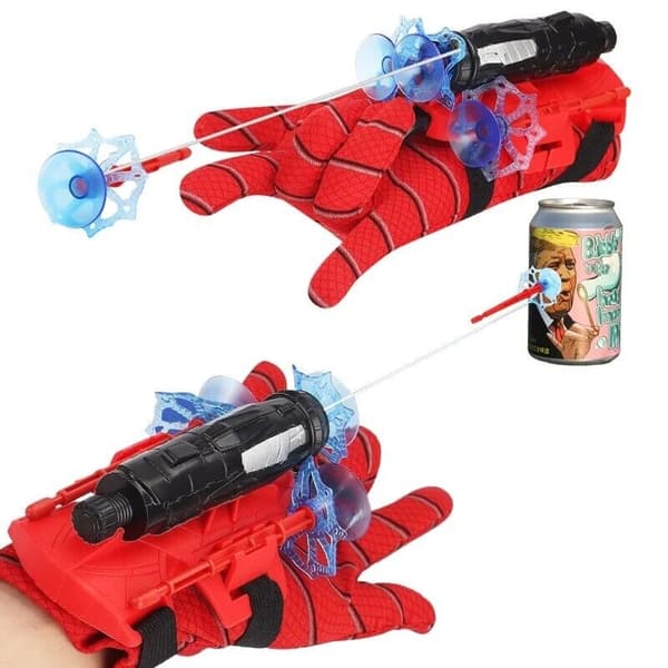 Spiderman Web Shooter Leksak för Barn Cosplay Launcher Spider Silk Handske Handledslansering Red Glove