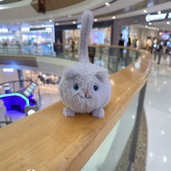 Jellycat Kitten Caboodle Ljusgrå Plyschleksak NWT Gosig Samlarobjekt Present mjuk