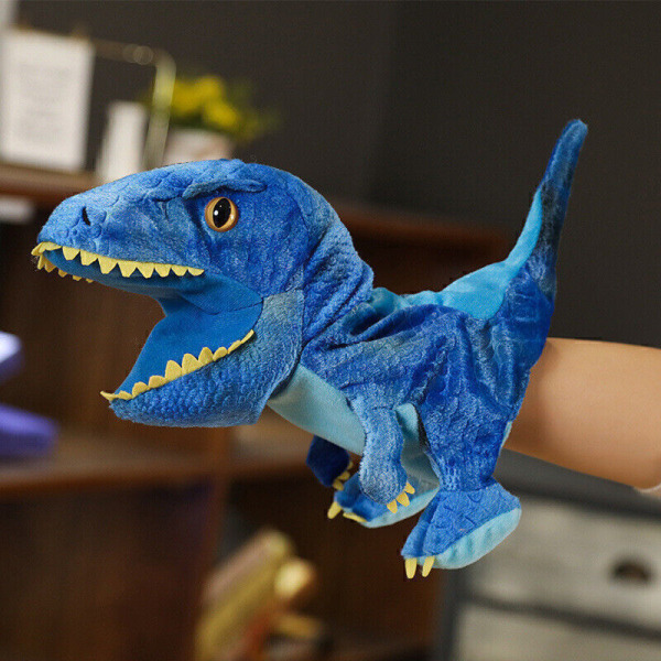 Wildlife Dinosaur Handhandske Naturtrogna mjuka plyschdockor Barnleksak för barn B