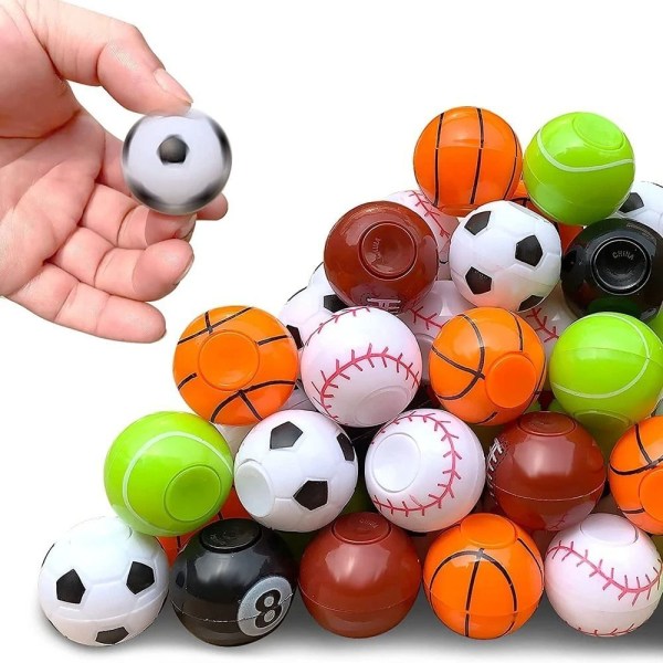 2st Mini Basket Tennis Baseball Fidget Spinner Ball Leksaker Fotbollsfavoriter 2pcs-soccer