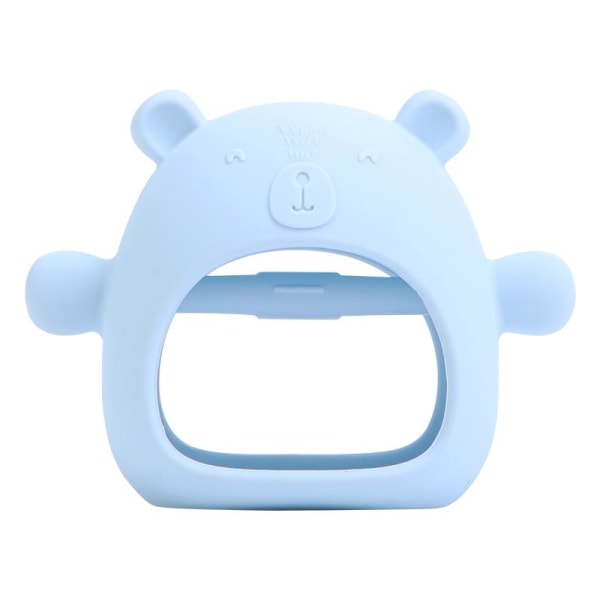 Baby Teething Toy Teething vante för bebisar Silikon Baby Anti-Drop Blue