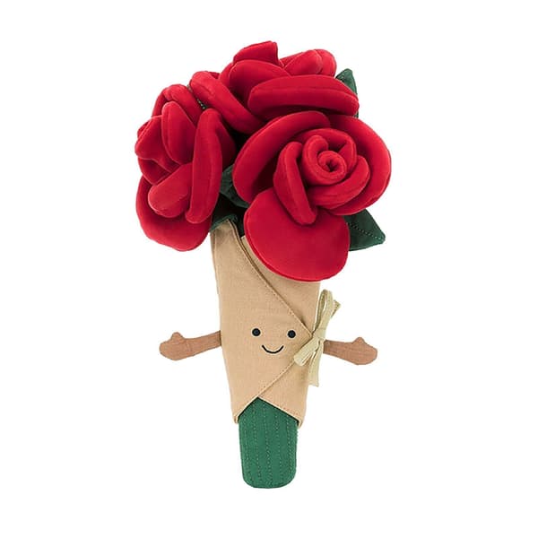 Frieri Blomma Docka Ros Bukett plysch mjuk present för alla hjärtans dag leksak