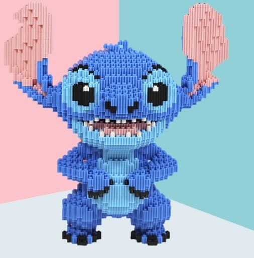 Stitch Byggklossar Set Stort Kreativt Pedagogiskt Spel Barn Present Leksak Pussel