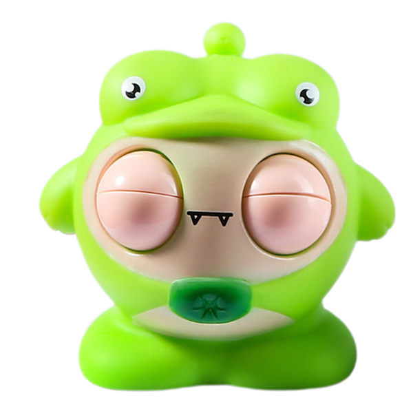 Ögonpoppande Djur Klämleksak i Gummi - Stressreducerare cute frog