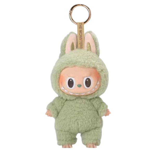 LABUBU The Monsters Etciting Macaron Plyschdockor Nyckelring Leksak Blind BoX Gåvor D