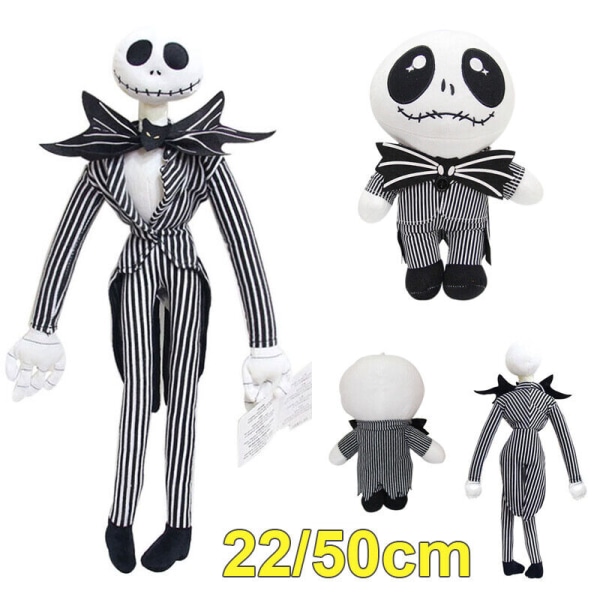 Nightmare Before Christmas Plyschleksak Jack Skellington Doll Skull kid presenter 50CM