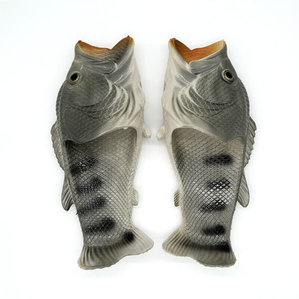 Fish Shower Sandaler Tofflor Roliga Strandskor Sandaler Bling Flip Flops Tofflor Silvery EU28/EU29