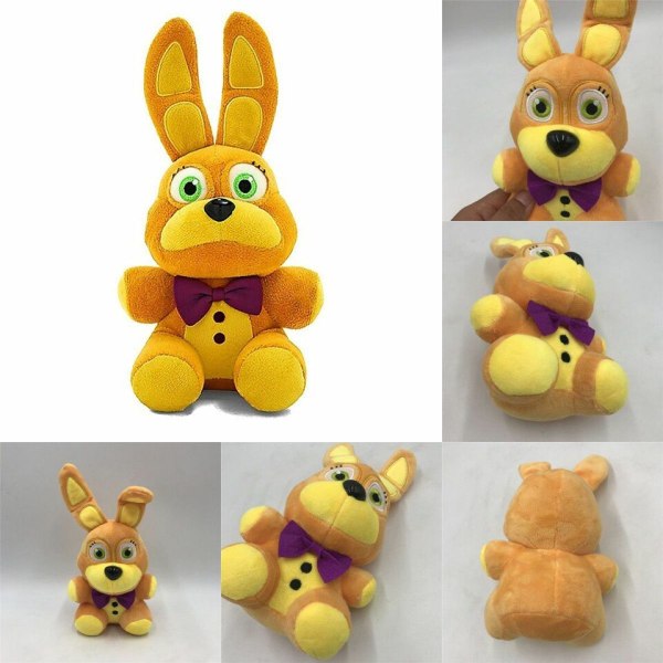 Spring Bonnie Plysch Doll FNAF Plysch Gosedjur för Gul Bonnie 8''