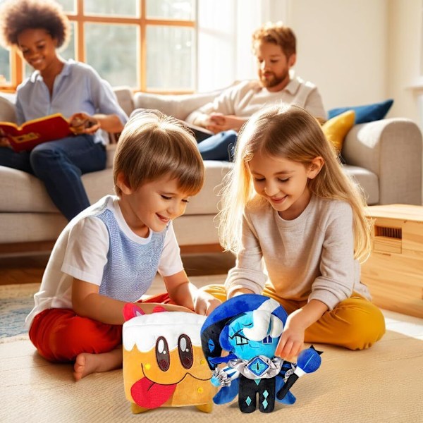 Shadow Milk Cookie Plyschleksak Docka Figur Spel Cookie Run: Kingdom Gosedjur- Espresso Cookie