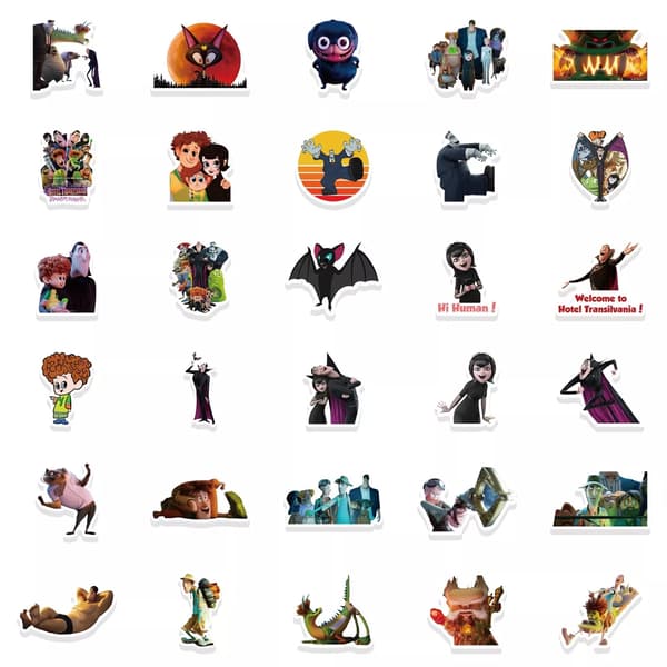 60st Hotel Transylvania Film Film Mavis Dracula Jonathan Graffiti Stickers