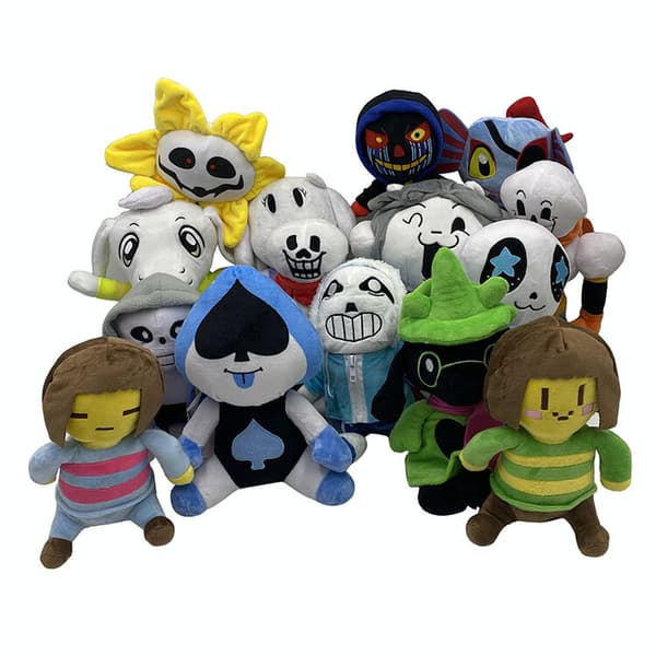 Undertale Barn Plyschleksak Anime Spel Sans Asriel Toriel Mjuka Gosedjur Jul Chara 23CM
