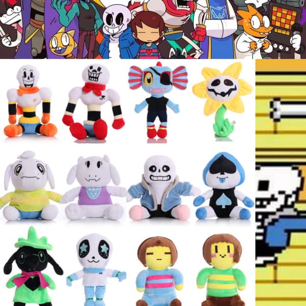 Undertale Plyschdocka Undertale Kartong Fylld Sans Docka Gåva Pojke Barn Wiki leksak mjuk Winter white skeleton 25cm