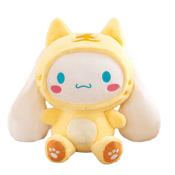 Sanrio Cinnamoroll Plyschleksakskudde Djur Tiger Kanin 27 cm barn Födelsedagspresent Yellow 