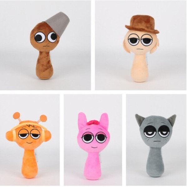 Sprunki Plyschleksak 20cm Simon Oren Winda Sprunki Karaktär Docka Plyschleksak Present Robots