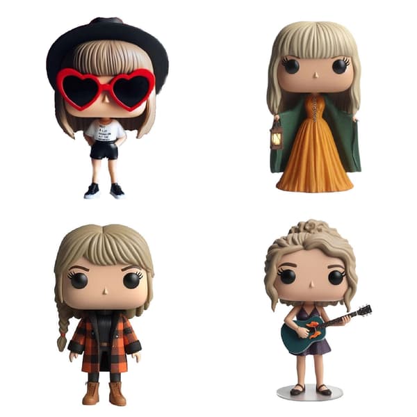 NY Taylor Swift Era’s Tour Mikrofonstativ Figurer Modell Docka Resin Action Docka Gåva* Style 4