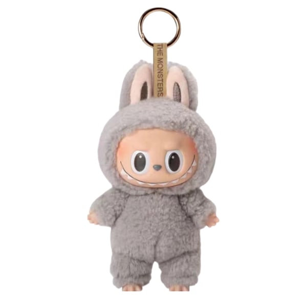 LABUBU The Monsters Etciting Macaron Plyschdockor Nyckelring Leksak Blind BoX Gåvor F
