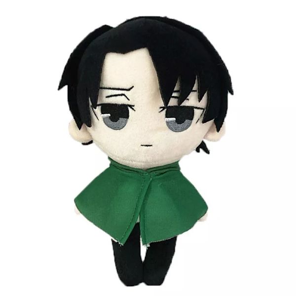 på Titan Attack Plysch Doll Toy Levi Ackerman Mjuk presentkudde fylld 20 cm Barn
