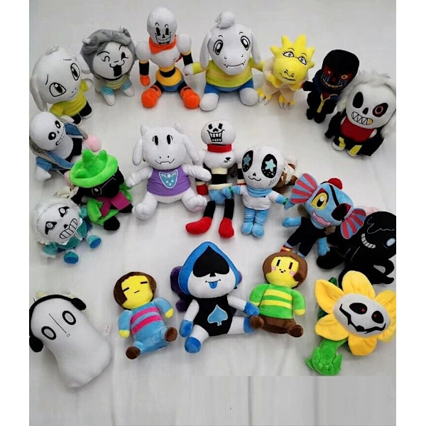 Deltarune Undertale Lancer Ralsei Asriel Plysch Figur Leksak Mjuk Fylld Docka Gåva Yujie 30cm