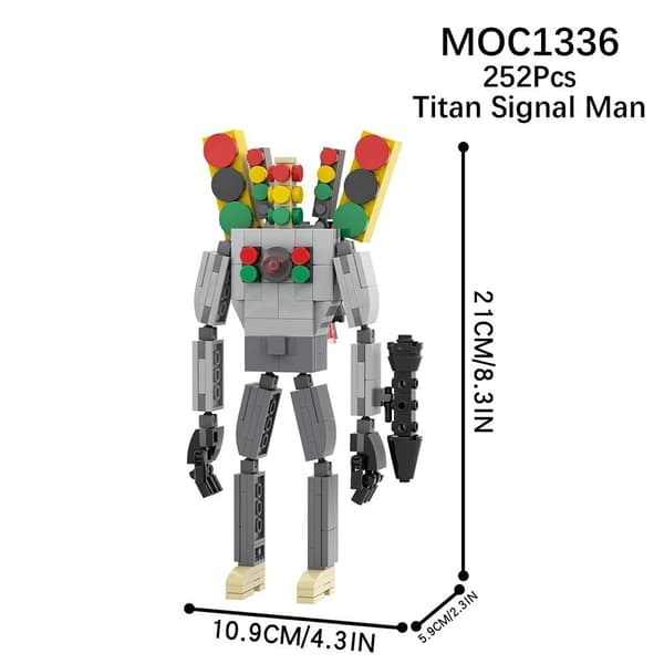 Mini Kameraman Modell Byggklossar Set för Skibidi Toalett MOC Klossar Leksaker Kit G043