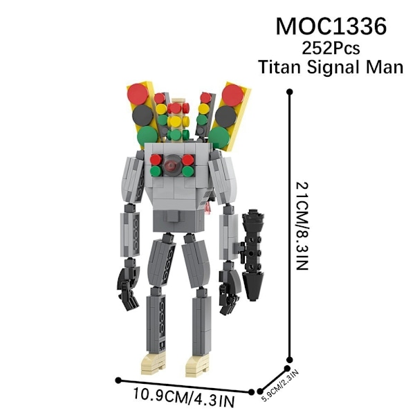 Mini Kameraman Modell Byggklossar Set för Skibidi Toalett MOC Klossar Leksaker Kit G059Q